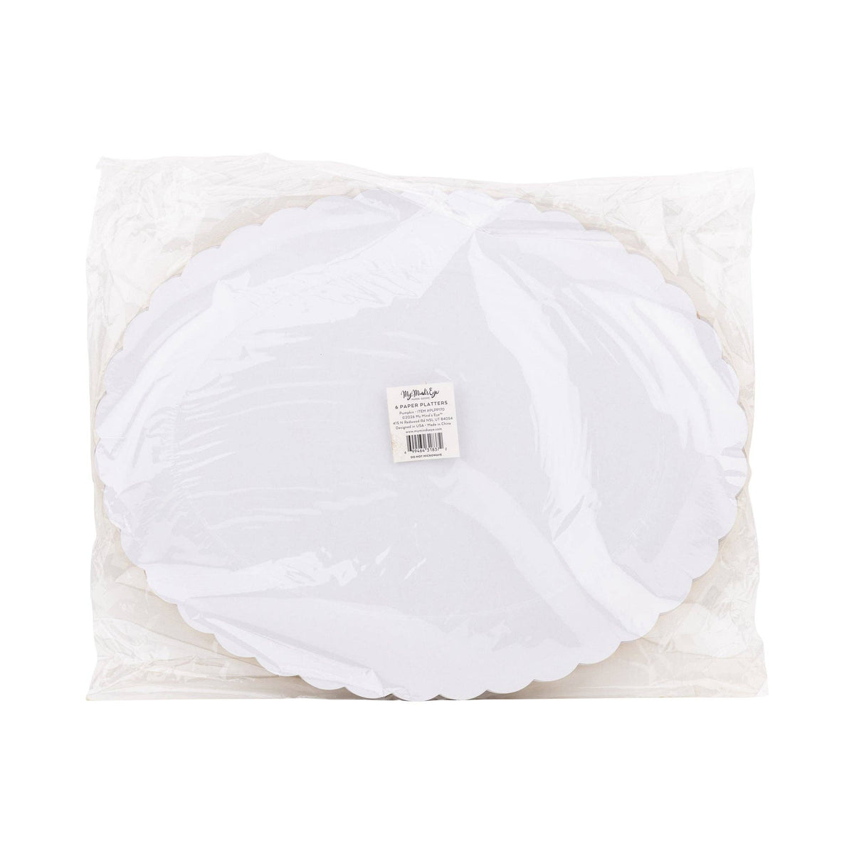 Foil Pumpkin 17" Paper Platter (6ct)