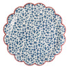 HAM1240 - Blue Ditsy Floral Paper Plate