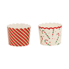Red Foil Candy Stripes 5 oz Baking Cups