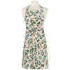 Apron with berries and leaves on a mannequin against a white background