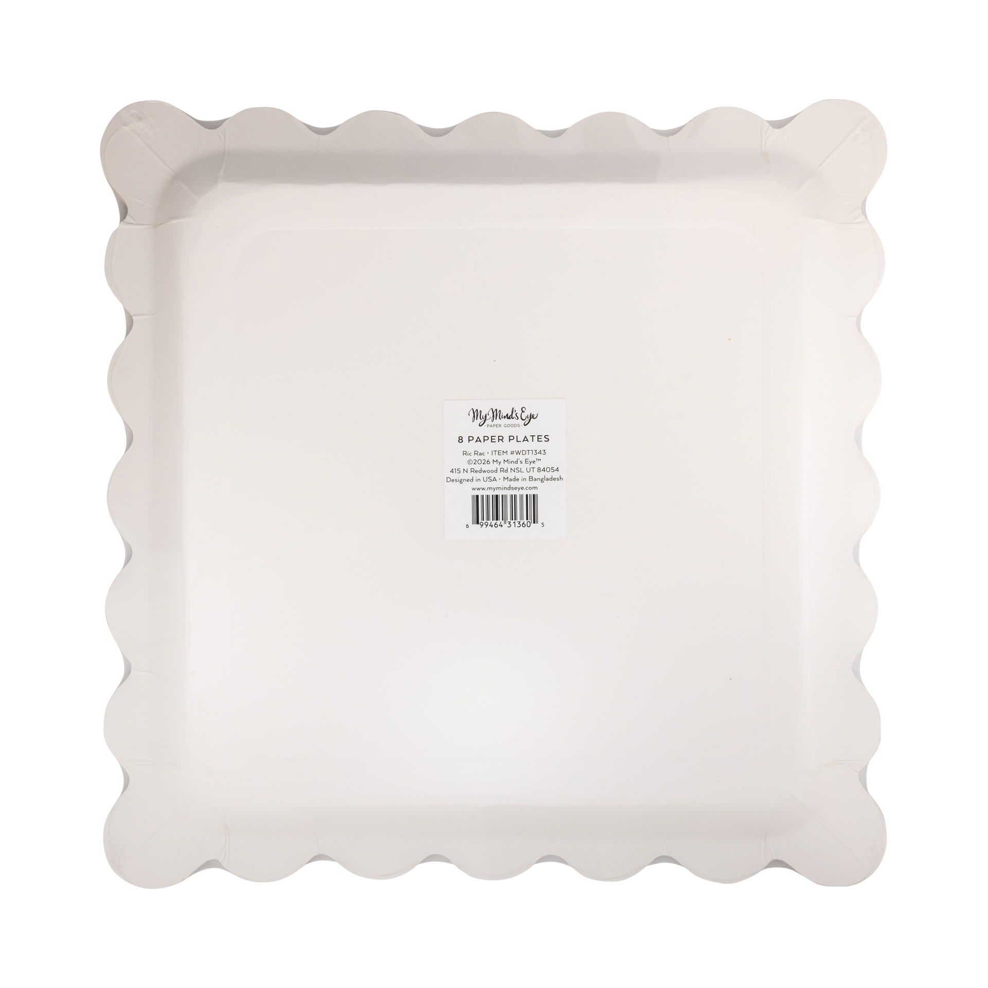 Rust Ric Rac Paper Plates