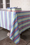 Table Cloth 70X108 Arabesque Aqua