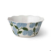 Decorative bowl with floral pattern on a white background