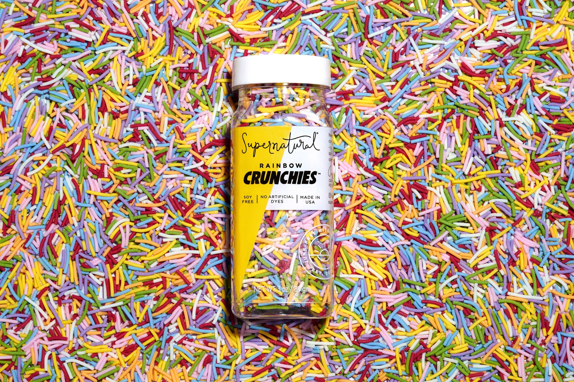 Dye-Free Rainbow Crunchies Sprinkles