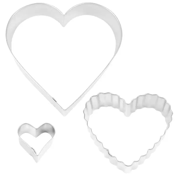 Love Heart Cookie Cutter 3 Piece Set