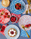 FLO1240 - Floral Bamboo Plate Set
