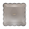 Black Gingham 10" Plate