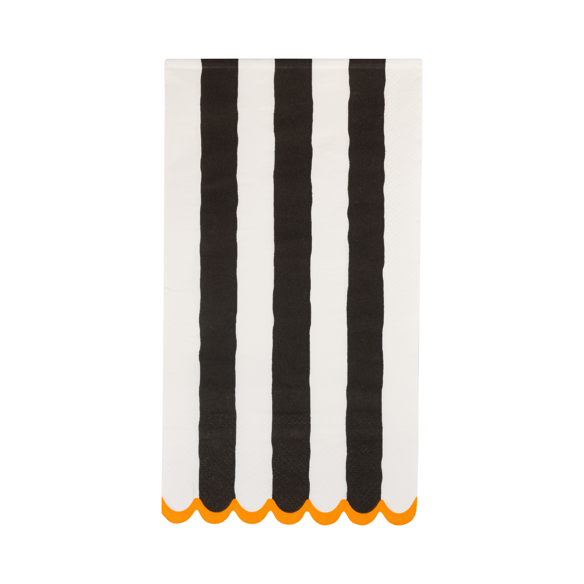 Black and Cream Striped Dinner Napkin