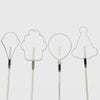 Lollipop Molds Birthday Shapes Set of 12