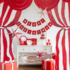Santa Face Shaped Paper Plates with Gold Foil