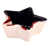 Star-shaped ceramic bowl with red, white and blue flag design on a white background