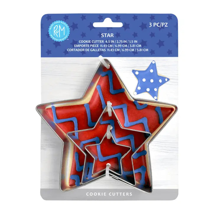 Star Cookie Cutters 3 Piece Set