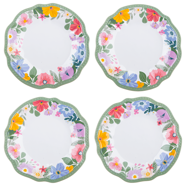4-pc Floral Bloom Dinner Plate