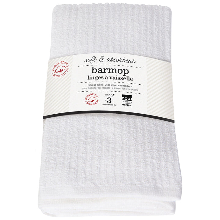 Utility Barmops Large White - Set of 3