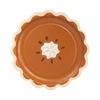 Pumpkin Pie Paper Plates