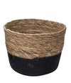 Aldis Black & Cattail Storage Basket