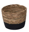 Aldis Black & Cattail Storage Basket