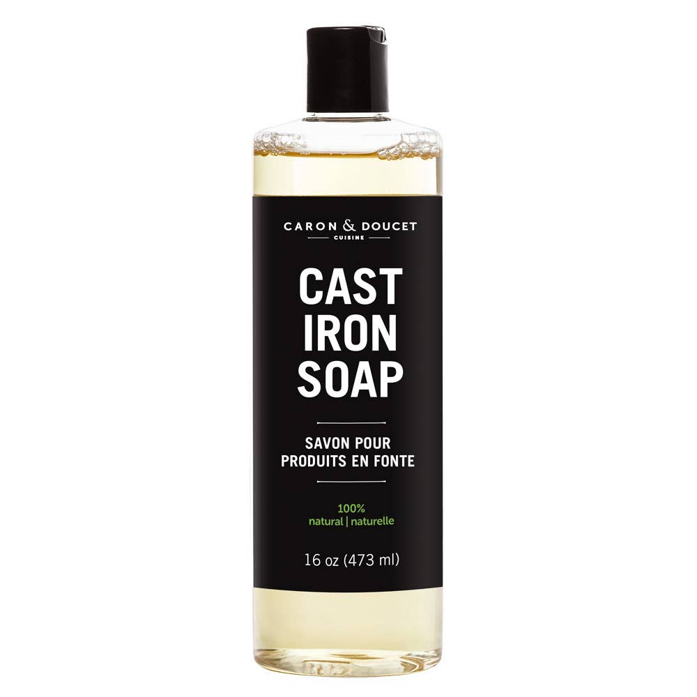 Bottle of Caron & Doucet Cast Iron Soap on a white background