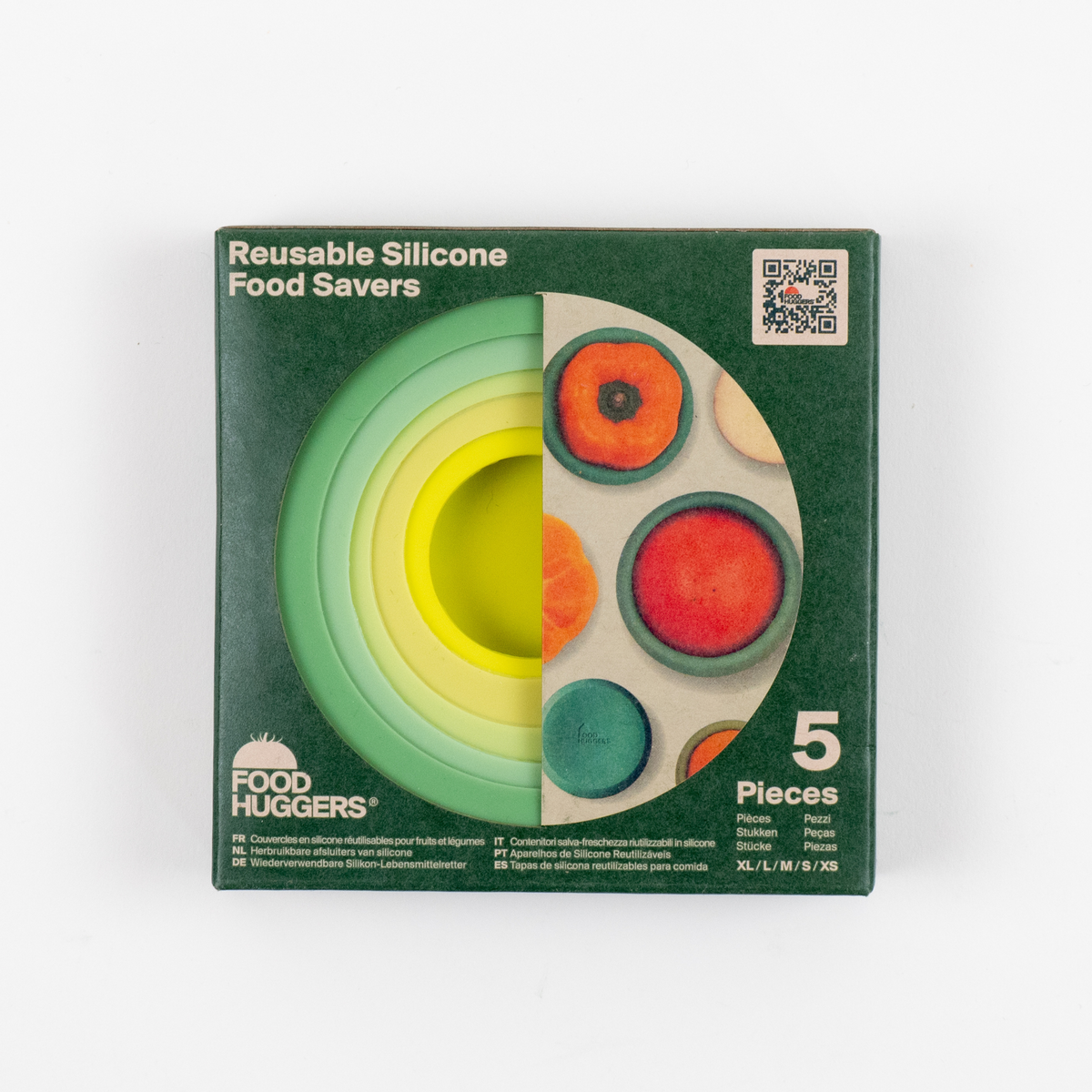 Reusable Silicone Food Savers – Sage Green (Set of 5)