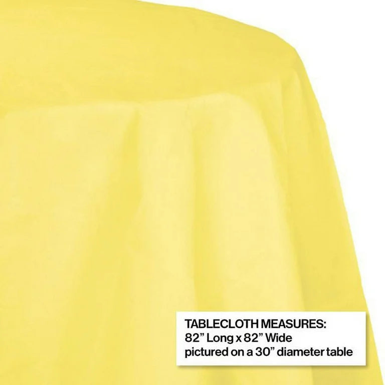 Solid Color 82" Round Table Covers