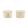 Foil JUMBO Green Sketched Trees 8 oz Baking Cups