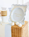 Baby Blue Polka Dot Dinner Napkin