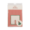 Red Gingham Window Cookie Boxes with Christmas Tree Tags