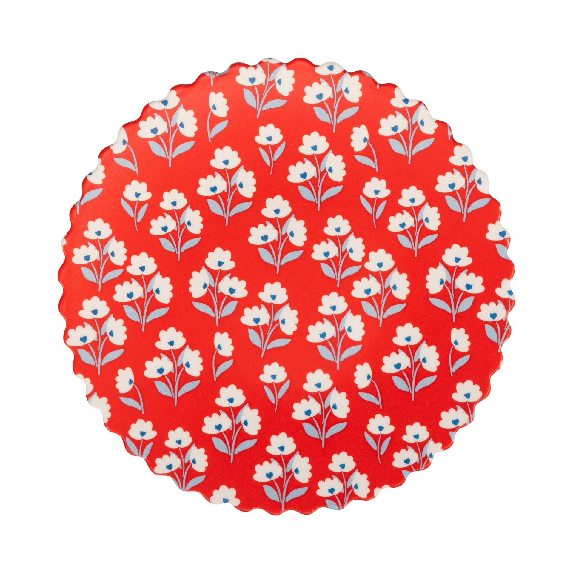 FLO1240 - Floral Bamboo Plate Set