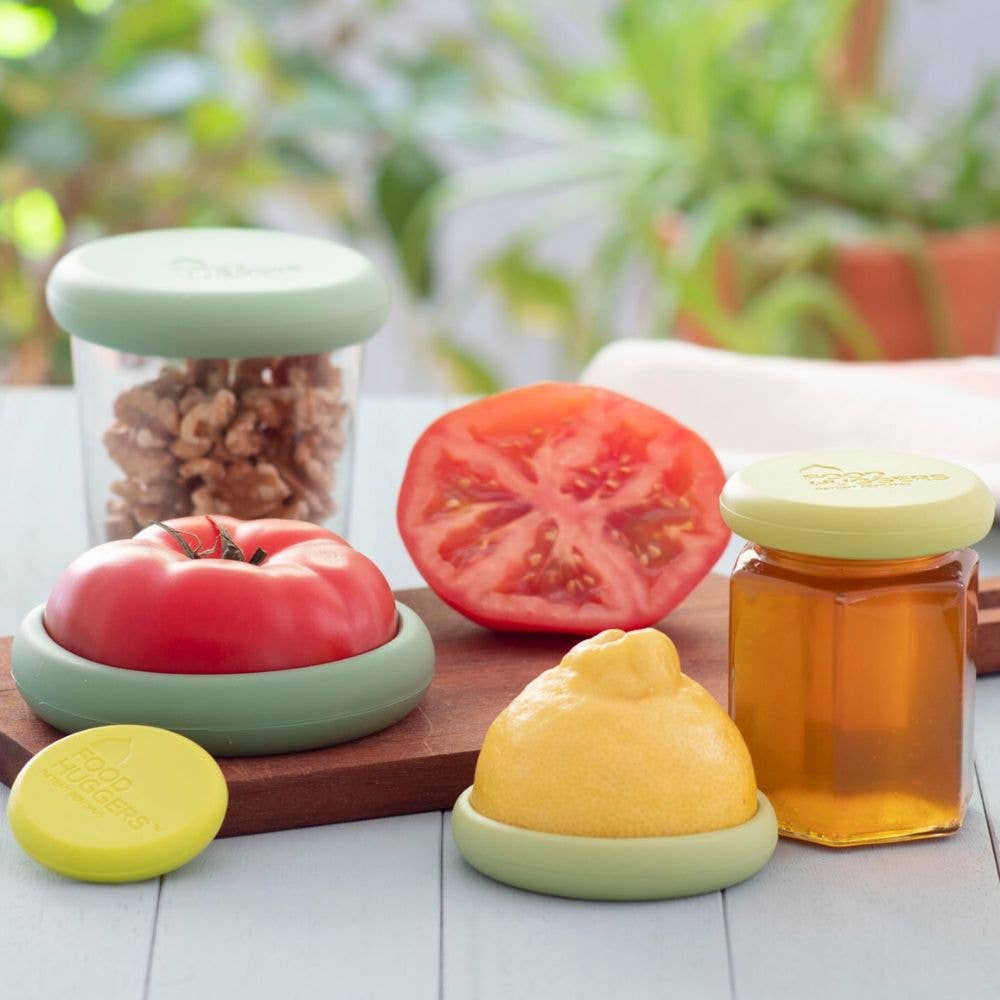 Reusable Silicone Food Savers – Sage Green (Set of 5)