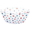 8" Patriotic Plastic Fluted Bowl