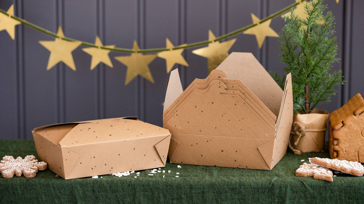 Christmas Memories Kraft Take Home Box