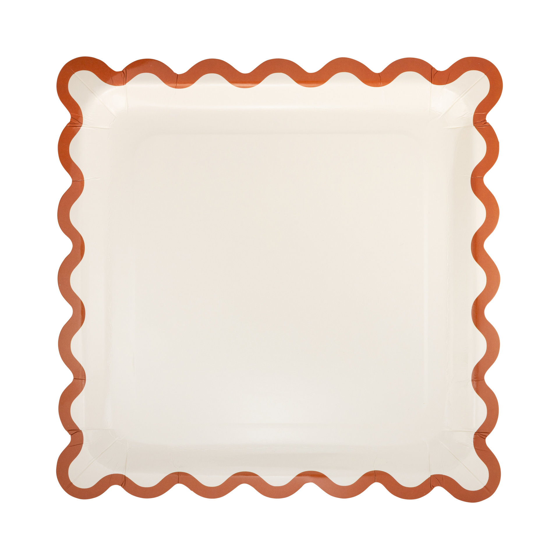 Rust Ric Rac Paper Plates