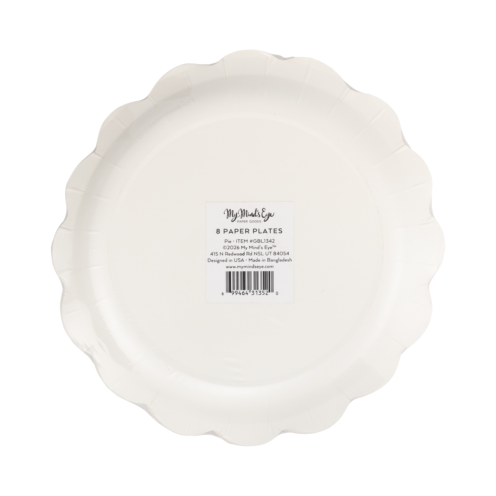 Pumpkin Pie Paper Plates