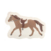 Horse paper plate on a white background