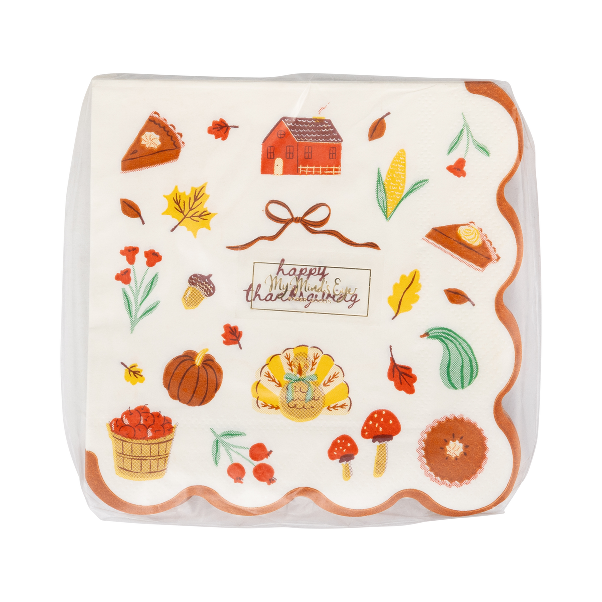Harvest Icons Cocktail Paper Napkins