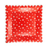 Large Red Star Plate