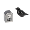 Crow and Gravestone Salt & Pepper Shakers
