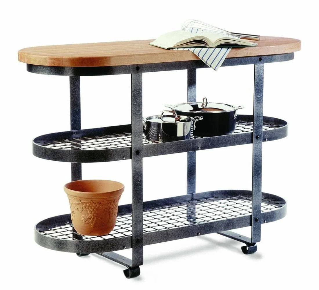Gourmet Island w/Shelves