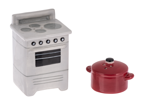 Pot and Stove Salt & Pepper Shakers (1 pair)