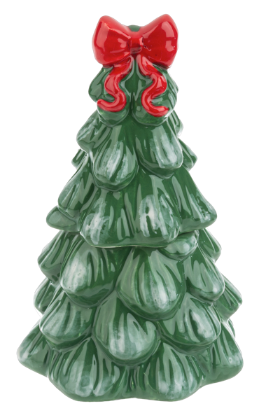 Christmas Tree with Bow Stacking Salt & Pepper Shakers (1 pair)