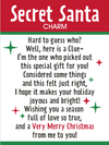 Secret Santa Charm