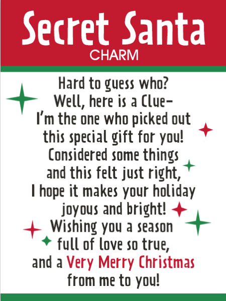 Secret Santa Charm