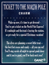 Ticket to the North Pole Charm