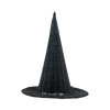 Natural Rattan Witch Hat - 18"