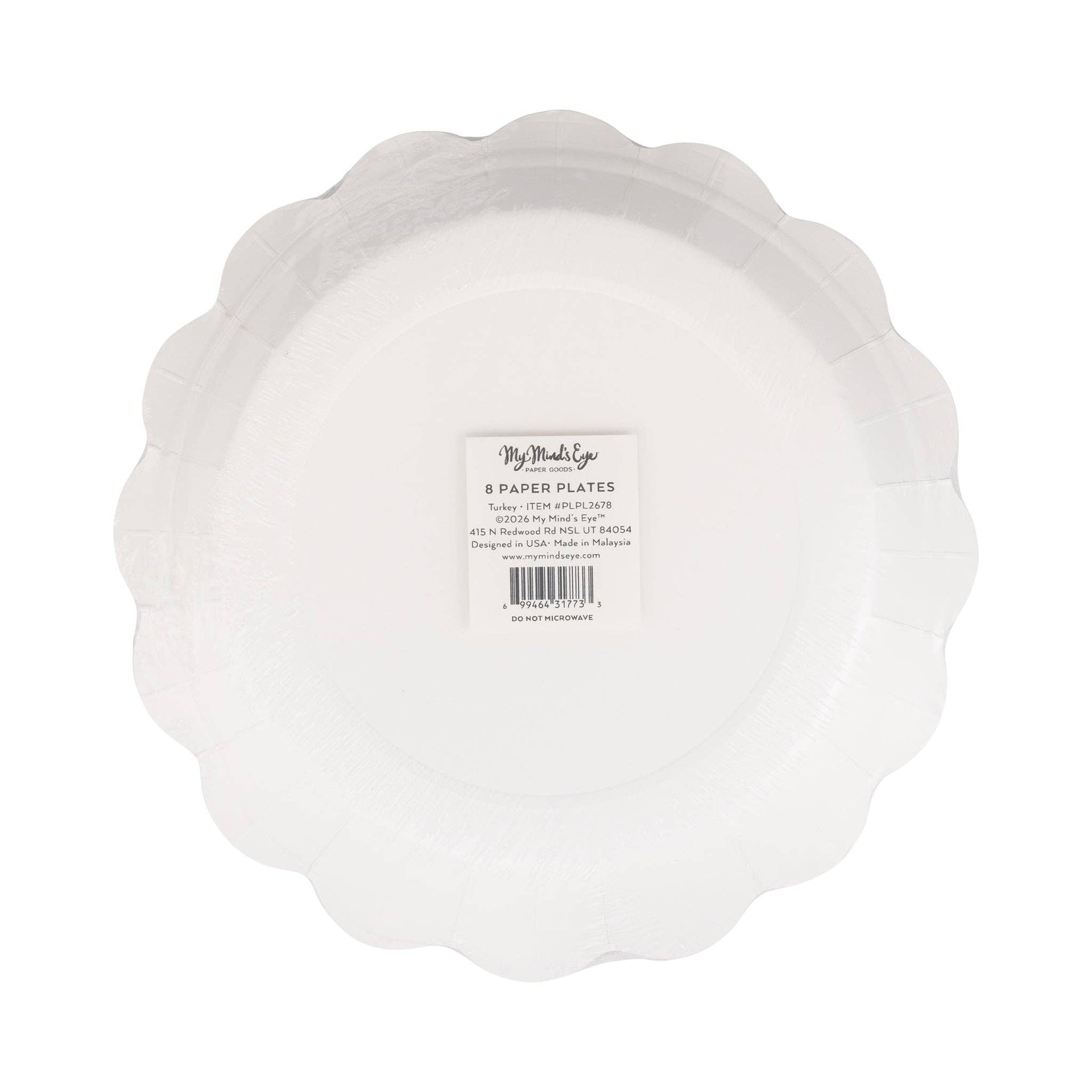 Turkey 9" Paper Plate (8ct)