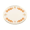 Foil Pumpkin 17" Paper Platter (6ct)