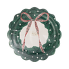 Wreath Shaped Christmas Paper Salad Plates
