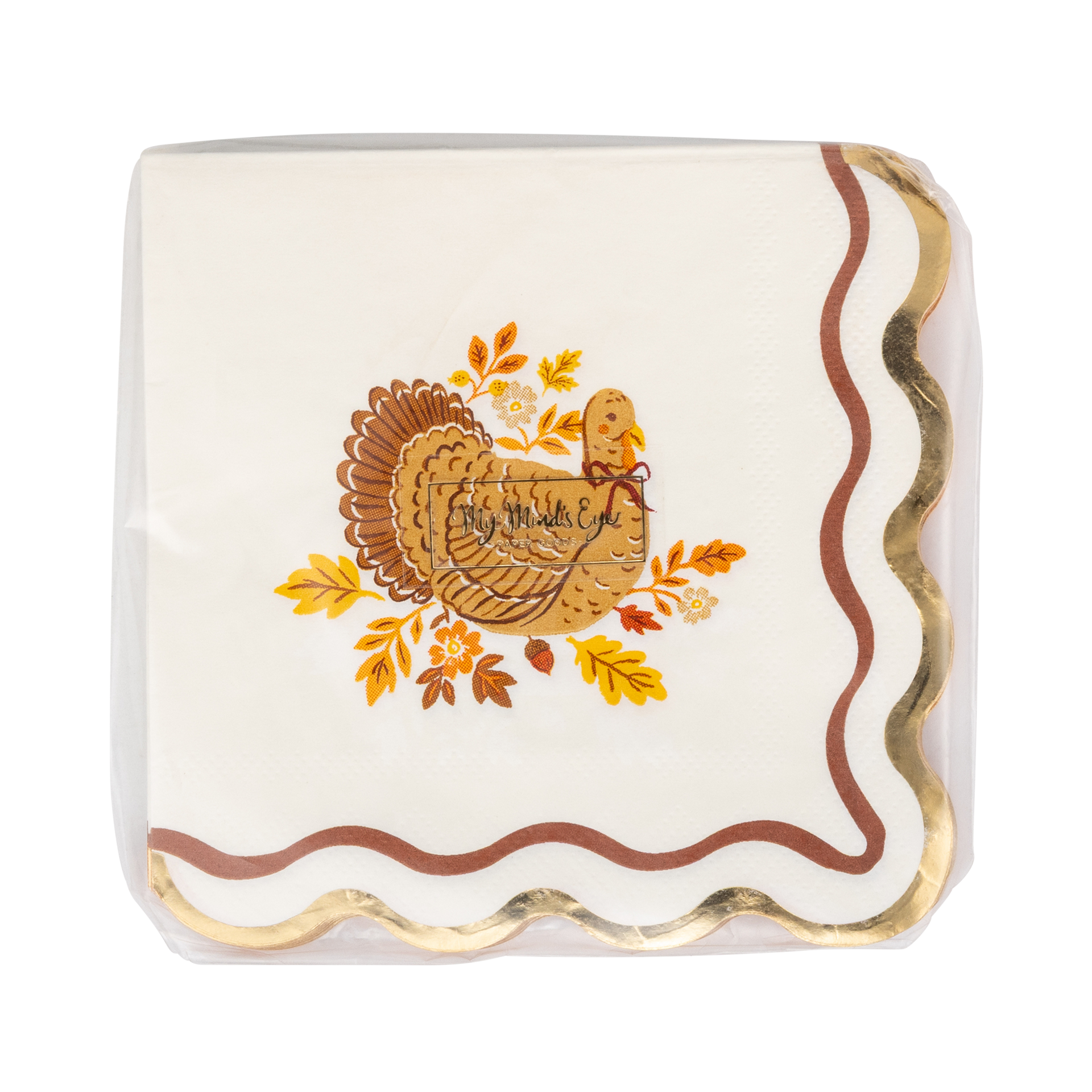 Harvest Turkey Cocktail Paper Napkins