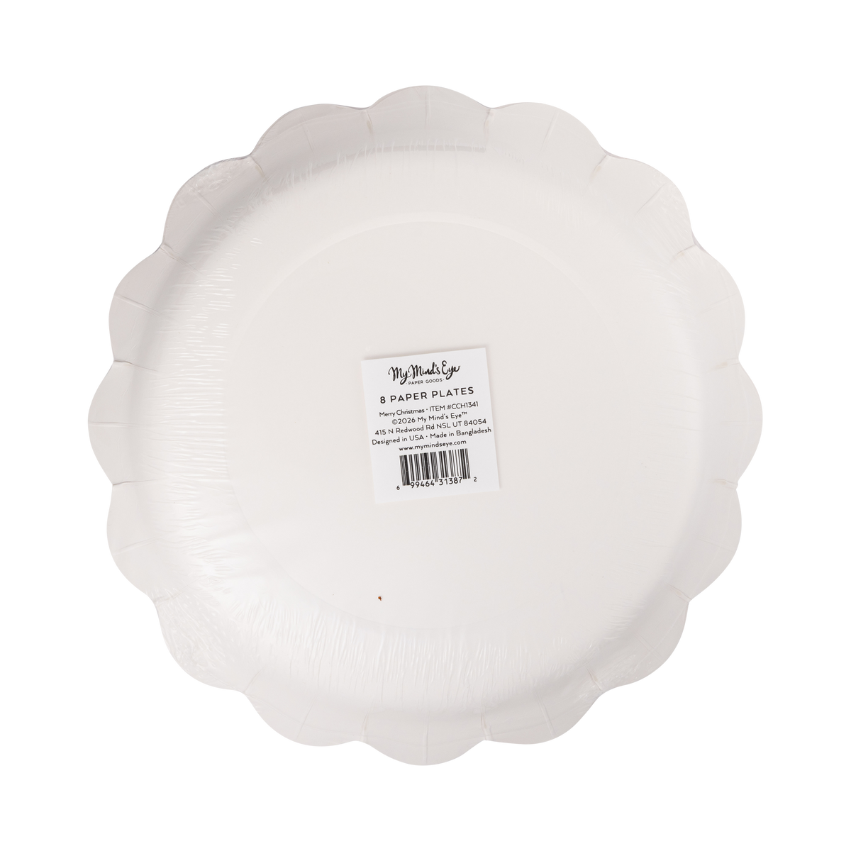 Merry Christmas Holly 8.5" Paper Salad Plates