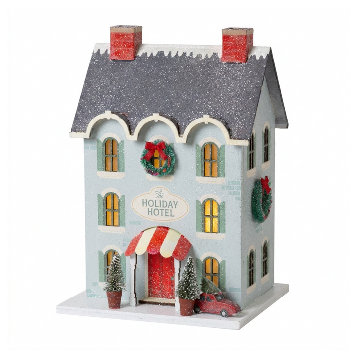 Holiday Hotel Light Up Christmas Village House